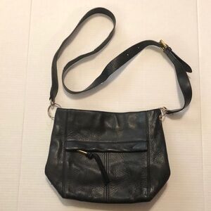 Cole Haan Leather Black Leather Shoulder Bag